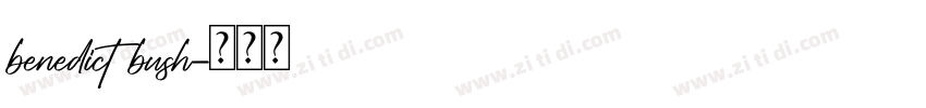 benedict bush字体转换